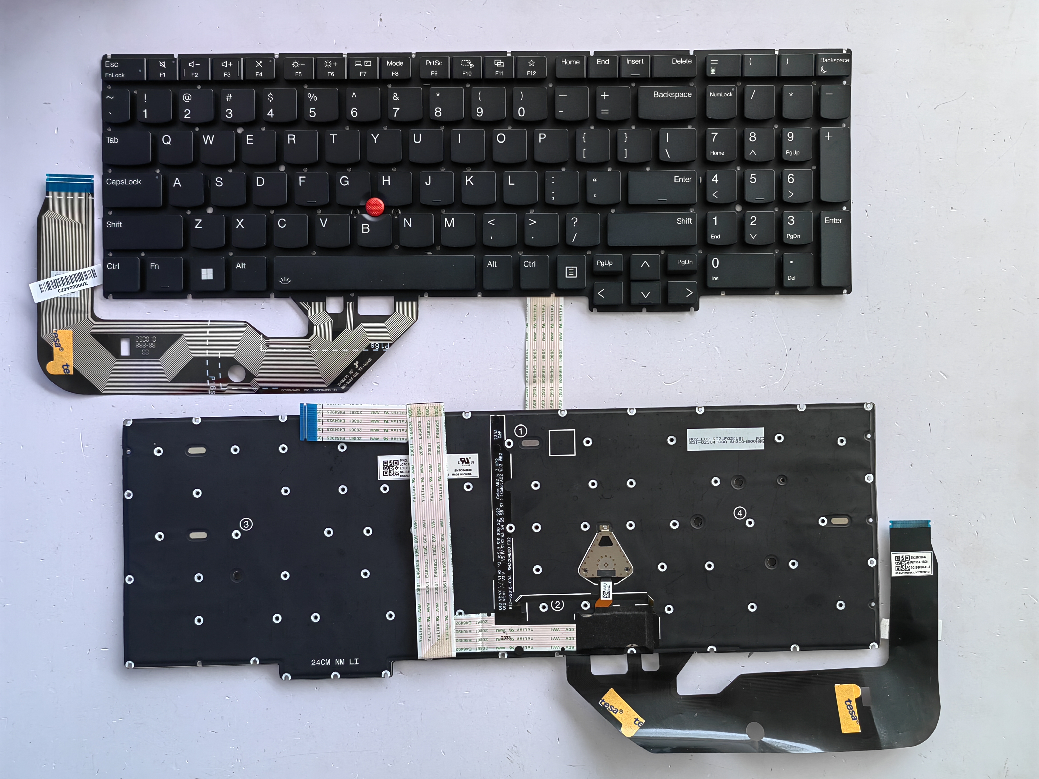 Picture of New Replacement Laptop Keyboard For IBM P16S GEN3 third generation/E16 GEN3 third generation BLACK With Point Backlit US Layout